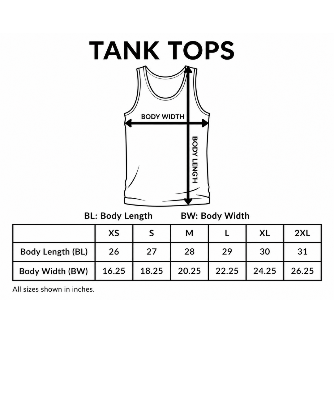 Rear View Line Art Tank