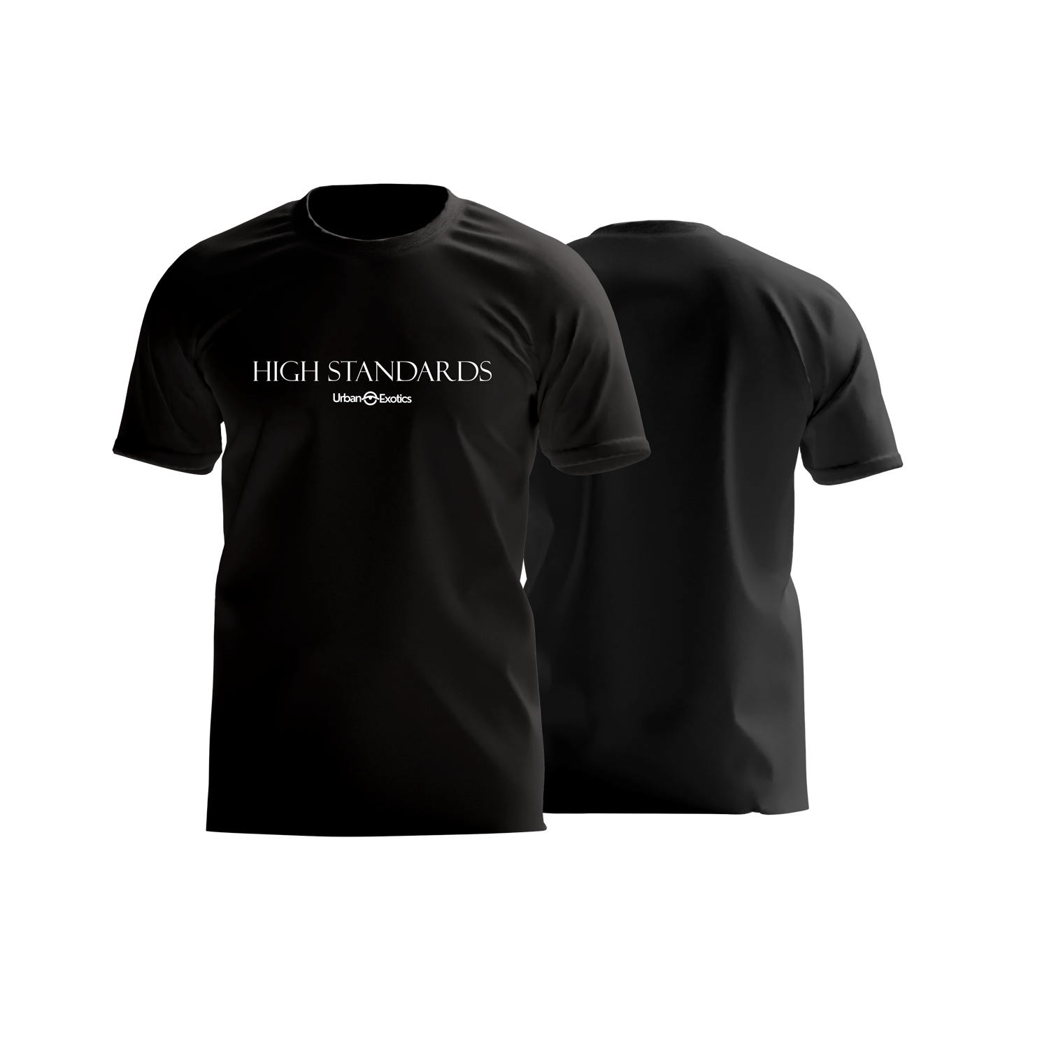 High Standard Bold Typography T-Shirt Front

