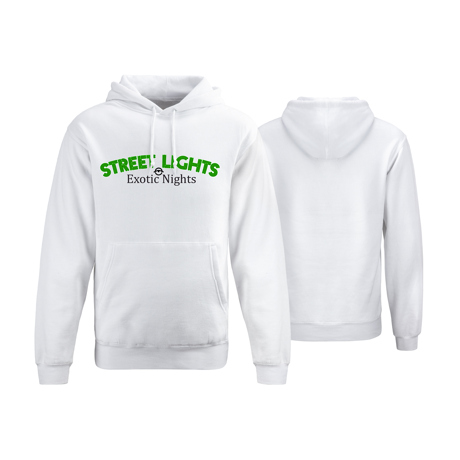 Street Light Urban Graphic Pullover Hoodie Front


