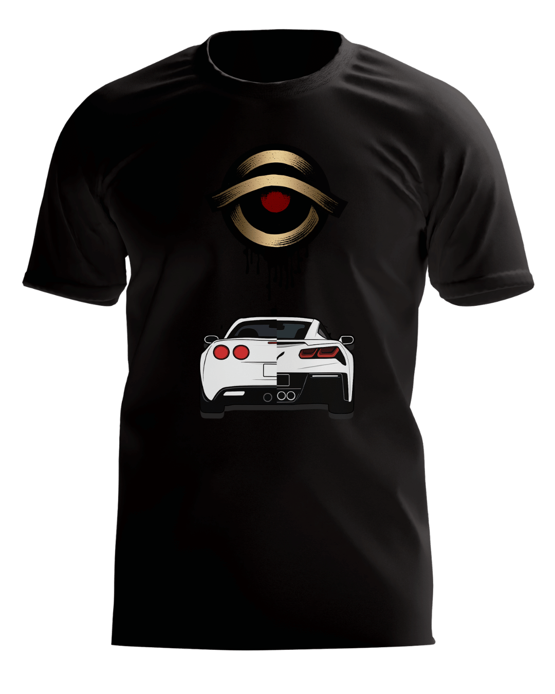 Old School Meets New School Corvette Tee